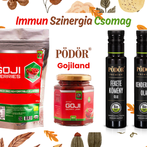 IMMUN SZINERGIA Goji Csomag Pödör Olajokkal - élelmiszer - gasztro ajándékcsomag - Meska.hu