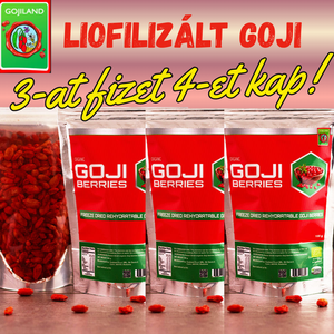 3+1db LIOFILIZÁLT BIO GOJI BOGYÓ (4x100g) - Meska.hu