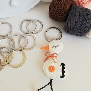 Gólya kulcstartó vagy táskadísz - táska & tok - kulcstartó & táskadísz - kulcstartó - Meska.hu