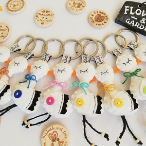 Gólya kulcstartó vagy táskadísz - táska & tok - kulcstartó & táskadísz - kulcstartó - Meska.hu