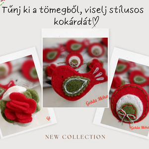 Madárka kokárda - ékszer - kitűző és bross - kitűző - Meska.hu