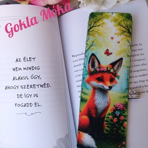 Róka könyvjelző, Könyv & Zene, Könyvjelző, Varrás, MESKA