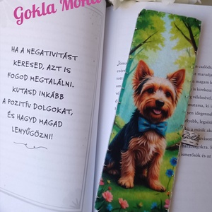 Yorkie könyvjelző, Könyv & Zene, Könyvjelző, Varrás, MESKA