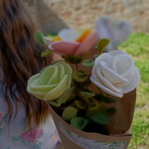 Gyapjúfilc virág csokor - otthon & életmód - dekoráció - Meska.hu