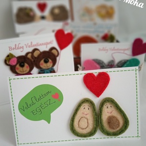 Szeretet lap (Valentin napra is.), Művészet, Textilkép, Egyéb, Varrás, MESKA