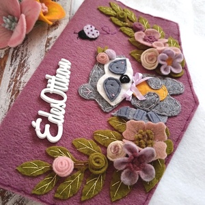 Tavaszi mosómacis ajtódísz - otthon & életmód - dekoráció - ajtó- és ablak dekoráció - ajtódísz & kopogtató - Meska.hu