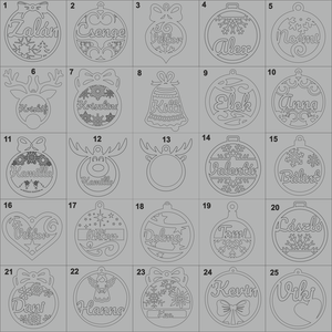 Egyedi Karácsonyfa díszek 50 fajta - karácsony - karácsonyi lakásdekoráció - karácsonyfadíszek - Meska.hu