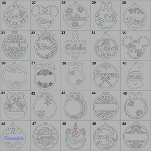 Egyedi Karácsonyfa díszek 50 fajta - karácsony - karácsonyi lakásdekoráció - karácsonyfadíszek - Meska.hu