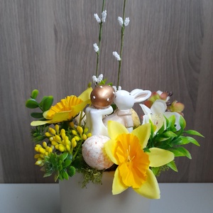 Tavaszi asztalidísz, Otthon & Életmód, Dekoráció, Virágdekoráció, Virágcsokor, Virágkötés, Mindenmás, MESKA