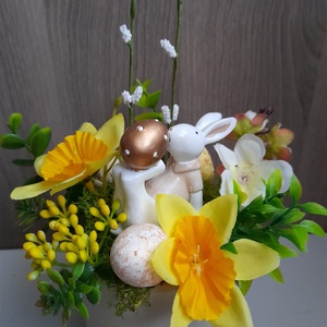 Tavaszi asztalidísz - otthon & életmód - dekoráció - virágdekoráció - virágdekoráció - Meska.hu