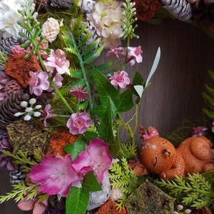 Tavaszi kopogtató alvó őzikével - otthon & életmód - dekoráció - ajtó- és ablak dekoráció - ajtódísz & kopogtató - Meska.hu