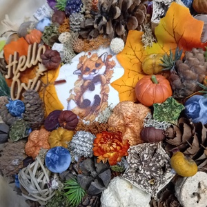 Hello ősz ajtódísz - otthon & életmód - dekoráció - ajtó- és ablak dekoráció - ajtódísz & kopogtató - Meska.hu