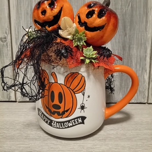 Halloween bögrés dekor - otthon & életmód - dekoráció - halloween - halloweeni dekoráció - Meska.hu