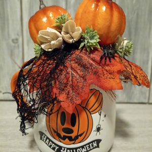 Halloween bögrés dekor - otthon & életmód - dekoráció - halloween - halloweeni dekoráció - Meska.hu