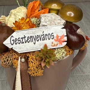 Gesztenyés bögre - otthon & életmód - dekoráció - asztal és polc dekoráció - asztaldísz - Meska.hu