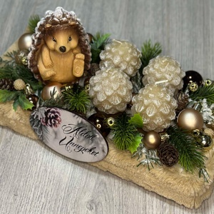 Áldott Ünnepeket adventi box - karácsony - adventi díszek - adventi gyertyadíszek és koszorúdíszek - Meska.hu