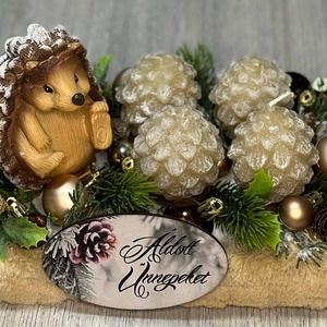 Áldott Ünnepeket adventi box - karácsony - adventi díszek - adventi gyertyadíszek és koszorúdíszek - Meska.hu