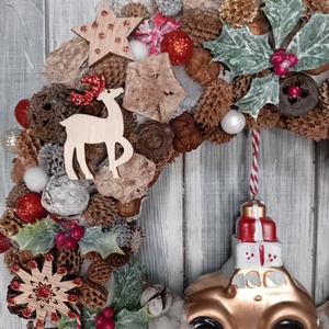 Boldog karácsonyt feliratú autós ajtódísz - karácsony - adventi díszek - adventi ajtódísz - Meska.hu