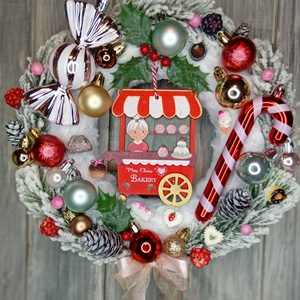 Sütiboltos ajtódísz, Karácsony, Karácsonyi lakásdekoráció, Karácsonyi ajtódíszek, Mindenmás, MESKA