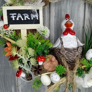 Farm ajtódísz - otthon & életmód - dekoráció - ajtó- és ablak dekoráció - ajtódísz & kopogtató - Meska.hu