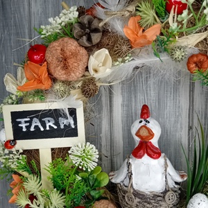 Farm ajtódísz - otthon & életmód - dekoráció - ajtó- és ablak dekoráció - ajtódísz & kopogtató - Meska.hu
