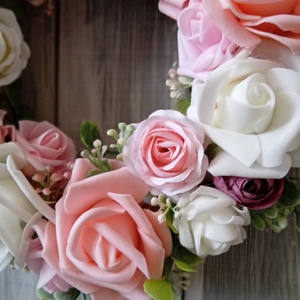 Virágos ajtódísz - otthon & életmód - dekoráció - ajtó- és ablak dekoráció - ajtódísz & kopogtató - Meska.hu