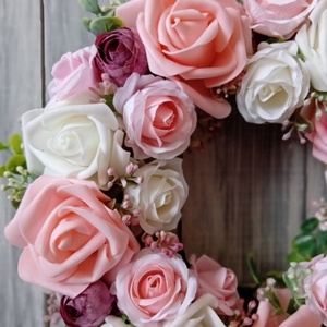 Virágos ajtódísz - otthon & életmód - dekoráció - ajtó- és ablak dekoráció - ajtódísz & kopogtató - Meska.hu