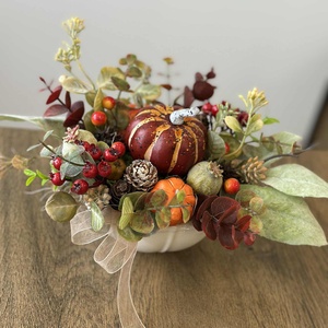 Tökös tálka - otthon & életmód - dekoráció - asztal és polc dekoráció - asztaldísz - Meska.hu