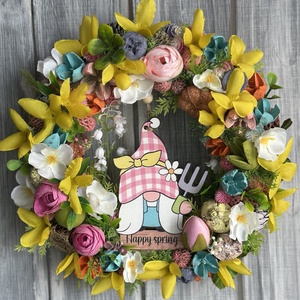 Kertész manós tavasz ajtódísz - Meska.hu