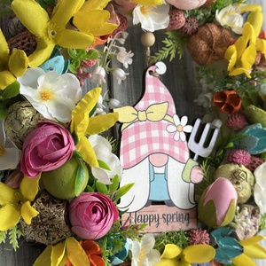 Kertész manós tavasz ajtódísz - otthon & életmód - dekoráció - ajtó- és ablak dekoráció - ajtódísz & kopogtató - Meska.hu