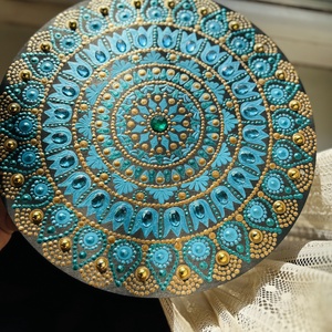 Mandala - művészet - festmény - akril - Meska.hu