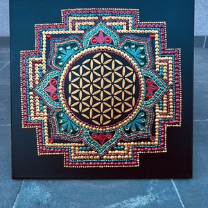 Mandala - művészet - festmény - akril - Meska.hu
