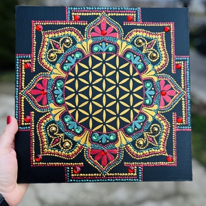 Mandala, Művészet, Festmény, Akril, , MESKA