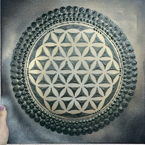 Mandala - művészet - festmény - akril - Meska.hu