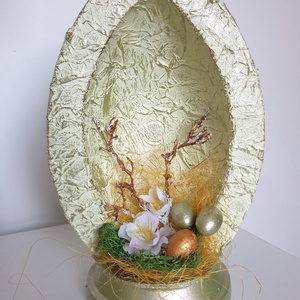 Húsvéti tojás dekoráció, Otthon & Lakás, Dekoráció, Asztal és polc dekoráció, Asztaldísz, Festett tárgyak, Mindenmás, MESKA