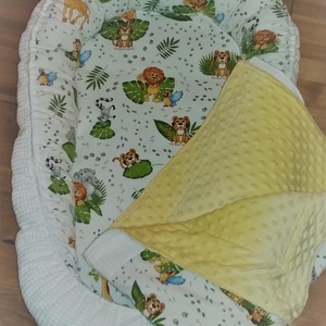 Babaváró szett, babafészek, takaró, lapospárna és Adamo hinta párna - Meska.hu