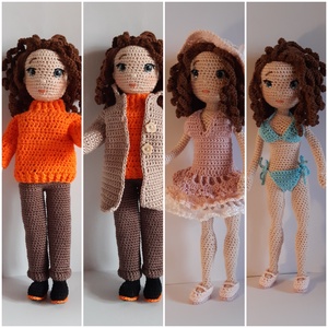 Barbie baba téli-nyári ruhatárral, díszdobozban - Meska.hu