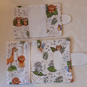 Pelenkatartó neszesszer és egészségügyi kiskönyv borító - baba - mama - pelenkázó, babafürdető kellékek - pelenkázó neszeszer, pelenkatartó - Meska.hu