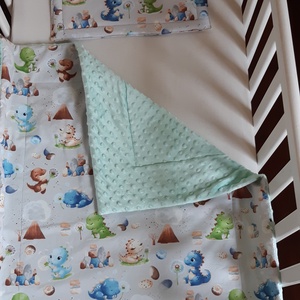 Bélelt takaró és lapos párna kiságyba - baba - mama - baba ágynemű - szett kiságyba - Meska.hu