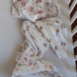 Dupla géz textil pelenka, 3 db - baba - mama - pelenkázó, babafürdető kellékek - pelenka - Meska.hu