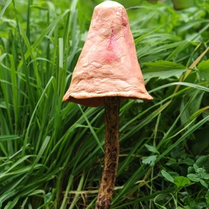 Hamvas barack gombavirág, Otthon & Életmód, Ház & Kert, Kerti dísz, Gyurma, Festett tárgyak, MESKA