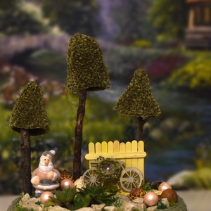 Decemberre hangolódva asztaldísz - karácsony - karácsonyi lakásdekoráció - ünnepi asztaldekoráció - Meska.hu