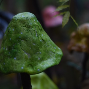 Zöld varázsló kalap gomba - otthon & életmód - ház & kert - kerti dísz - Meska.hu