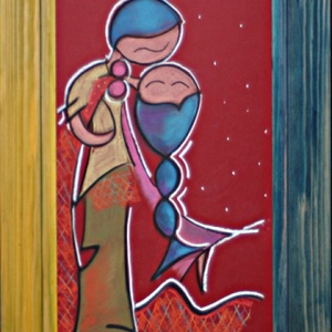 AKCIÓ Első Hó Első Szerelem 30x50cm + keret - Meska.hu