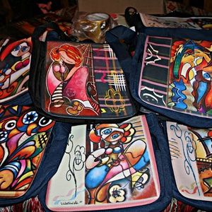 Vibokildi táska - A Lány meg a Tavasz mintával -  - Meska.hu