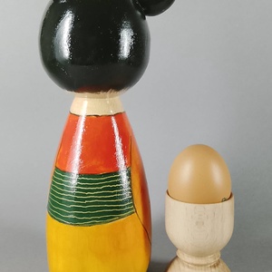 Kézzel készített egyedi Kokeshi - nagy méret - művészet - más gyűjtemények - Meska.hu