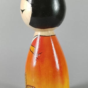 Kézzel készített egyedi Kokeshi - nagy méret - művészet - más gyűjtemények - Meska.hu