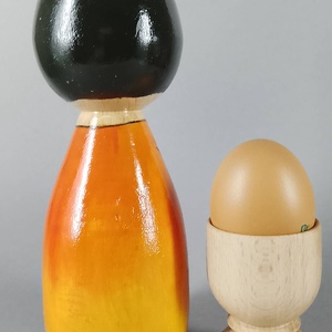 Kézzel készített egyedi Kokeshi - nagy méret - művészet - más gyűjtemények - Meska.hu