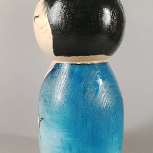 Kézzel készített egyedi Kokeshi - nagy méret - művészet - más gyűjtemények - Meska.hu