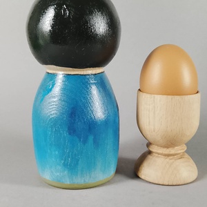 Kézzel készített egyedi Kokeshi - nagy méret - művészet - más gyűjtemények - Meska.hu